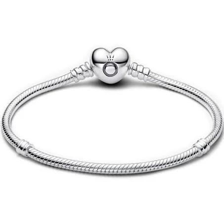 Pandora Silver Bracelet, Heart Clasp