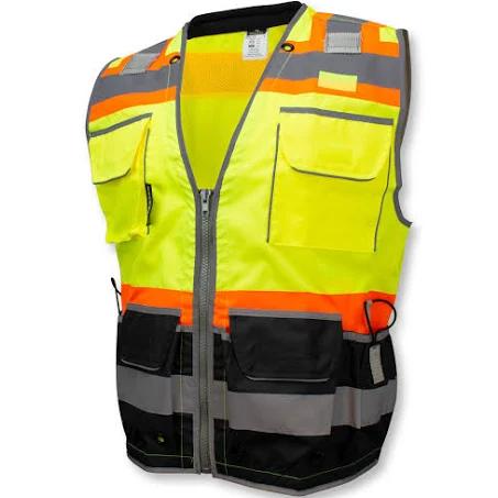 Radians SV55-2ZGD Class 2 Heavy Woven Two Tone Engineer Vest: Best High-Visibility Vest for Construction Professionals