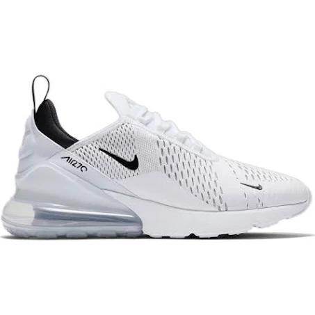 Nike Air Max 270 - Mens Casual Running Shoes - White/Black/White, Size 9.5