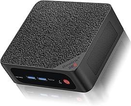 Beelink Mini PC SER5 MAX, AMD Ryzen 7 5800H(8C/16T,up to 4.4 GHz),Mini Computer 16GB DDR4 RAM 500GB M.2 SSD Graphics 8 core 2000 MHz Wifi6/BT5.2/HDMI+DP+Type-C,Support Three-Screen Display